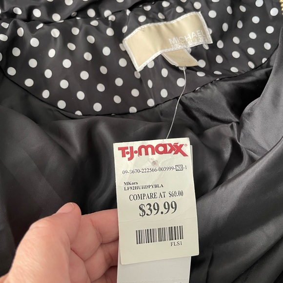 Michael Kors Black and White Polka Dot Vest - Picture 2 of 4